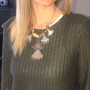 NWT Sam Edelman flared drama necklace